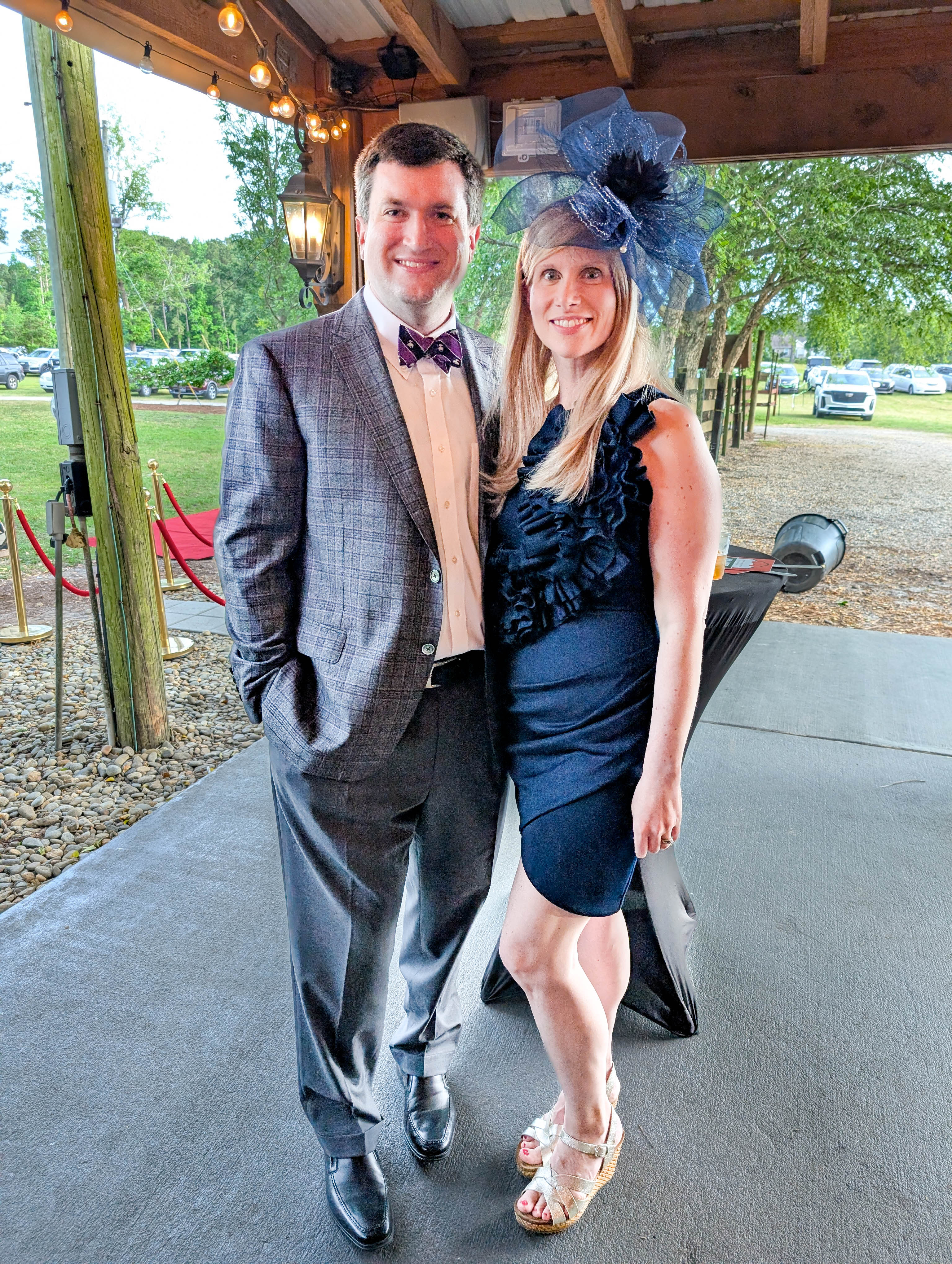 Dr. Novis at a formal event with her husband